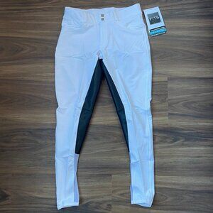 FITS Women's Free Flex Full Seat Breeches - White - Large